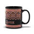 Black Snowflake Handpainted Yarn Mug
